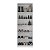Sapateira Moderna Sublime em MDF 66x187cm com 2 Portas Espelho - Imagem 21