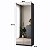 Sapateira Moderna Sublime em MDF 66x187cm com 2 Portas Espelho - Imagem 14