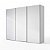 Guarda Roupa Veneto em 100% MDF 274,5x230cm 3 Portas de Correr 6 Gavetas - Imagem 14