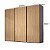 Guarda Roupa Veneto em 100% MDF 274,5x230cm 3 Portas de Correr 6 Gavetas - Imagem 4