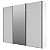 Guarda Roupa Veneto 3 Portas de Correr 274,5x230cm MDF com Espelho - Imagem 14