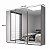 Guarda Roupa Veneto em MDF 3 Portas de Correr com Espelho 6 Gavetas 274,5x230cm - Imagem 8