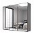 Guarda Roupa Veneto em MDF 3 Portas de Correr com Espelho 6 Gavetas 274,5x230cm - Imagem 6