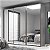 Guarda Roupa Veneto em MDF 3 Portas de Correr com Espelho 6 Gavetas 274,5x230cm - Imagem 5