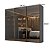 Guarda Roupa Veneto em MDF 274,5x230cm 3 Portas de Correr Reflectas com LED - Imagem 12