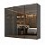 Guarda Roupa Veneto em MDF 274,5x230cm 3 Portas de Correr Reflectas com LED - Imagem 10
