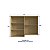 Armário Aéreo Cozinha Nova Dubai em MDF 120cm 2 Portas Louro Freijó - Imagem 5