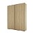 Guarda Roupa Veneto em MDF 183x230cm 2 Portas de Correr 3 Gavetas - Imagem 2
