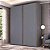 Guarda Roupa Veneto em MDF 183x230cm 2 Portas de Correr 3 Gavetas - Imagem 9