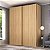 Guarda Roupa Veneto em MDF 183x230cm 2 Portas 3 Gavetas - Imagem 1
