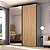Guarda Roupa Veneto em MDF 183x230cm 2 Portas de Correr com Espelho - Imagem 1