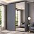 Guarda Roupa Veneto em MDF 183x230cm 2 Portas de Correr com Espelho - Imagem 9