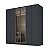 Guarda Roupa Ravi 100% MDF 240x232,2cm 6 Portas e Reflecta com LED - Imagem 6