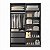 Guarda Roupa Ravi 100% MDF 4 Portas Reflecta 160,5x232,2cm com LED - Imagem 7
