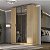 Roupeiro Ravi em MDF 160,5x232,2cm 4 Portas com Reflecta - Imagem 1