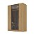 Roupeiro Ravi em MDF 160,5x232,2cm 4 Portas com Reflecta - Imagem 2