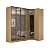 Roupeiro Modulado Ravi em 100% MDF 6 Portas Reflecta 243,5cm com LED - Imagem 9