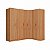 Guarda Roupa Modulado Ravi em 100% MDF 243,5x232,2cm 7 Portas com LED - Imagem 2