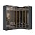 Roupeiro Modulado Ravi em 100% MDF 243,5x232,2cm 7 Portas Reflecta com LED - Imagem 8