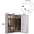 Roupeiro Modulado Ravi em MDF 7 Portas Reflecta 243,5x232,2cm - Imagem 3