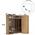 Roupeiro Modulado Ravi em MDF 7 Portas Reflecta 243,5x232,2cm - Imagem 15