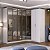 Roupeiro Modulado Ravi em MDF 7 Portas Reflecta 243,5x232,2cm - Imagem 1