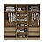 Roupeiro Modulado Ravi em MDF 9 Portas Reflecta 323x232,2cm - Imagem 10