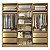 Roupeiro Modulado Ravi em 100% MDF 9 Portas Reflecta 323x232,2cm com LED - Imagem 4