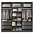 Roupeiro Modulado Ravi em 100% MDF 9 Portas Reflecta 323x232,2cm com LED - Imagem 10