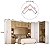 Roupeiro Modulado Ravi em MDF 414,5x232,2cm 12 Portas Reflecta - Imagem 3
