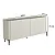 Aparador Buffet com Gaveta 180cm em MDF e Pés Metal com Porta Lisa - Imagem 6