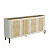 Aparador Buffet com Gaveta 180cm MDF e Pés em Metal com Palha Natural - Imagem 3