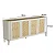 Aparador Buffet com Gaveta 180cm MDF e Pés em Metal com Palha Natural - Imagem 7