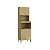 Torre Quente de Cozinha Ibiza em MDF 70x220cm 4 Portas com Pés - Imagem 2