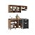 Cozinha Modulada Havana em MDP 190x220cm 5 Portas 2 Gavetas com Pés - Imagem 9