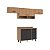 Cozinha Modulada Havana em MDP 260x220cm 6 Portas 2 Gavetas com Pés - Imagem 7