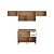 Cozinha Modulada Havana em MDP 260x220cm 6 Portas 2 Gavetas com Pés - Imagem 4