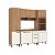 Cozinha Modulada Havana em MDP 240x220cm 10 Portas 2 Gavetas com Pés - Imagem 8