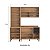 Cozinha Modulada Havana Fume 185x220cm 8 Portas 2 Gavetas Pés Reguláveis - Imagem 5