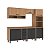 Cozinha Modulada Havana MDP 255x220cm 11 Portas 2 Gavetas com Pés - Imagem 8