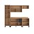 Cozinha Modulada Havana com Tampo 245x220cm 9 Portas 2 Gavetas com Pés - Imagem 3