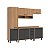 Cozinha Modulada Havana com Tampo 245x220cm 9 Portas 2 Gavetas com Pés - Imagem 2