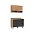 Cozinha Modulada Havana com Tampo 120x220cm 4 Portas 2 Gavetas com Pés - Imagem 2