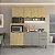 Cozinha Modulada Ibiza em MDF 190cm 10 Portas 2 Gavetas Pés Reguláveis - Imagem 1