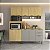 Cozinha Modulada Ibiza MDF 10 Portas 190cm com Tampo Pés Reguláveis - Imagem 1