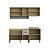 Cozinha Modulada Ibiza em MDF 190cm 10 Portas 2 Gavetas Moderno - Imagem 4