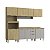 Cozinha Modulada Ibiza em MDF 14 Portas 260cm com Tampo Pés Reguláveis - Imagem 3