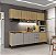 Cozinha Modulada Ibiza em MDF 14 Portas 260cm com Tampo Pés Reguláveis - Imagem 1