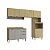 Cozinha Modulada Ibiza MDF 12 Portas 260cm com Tampo e Pés Reguláveis - Imagem 2