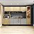 Cozinha Modulada Ibiza em MDF 16 Portas 300cm com Tampo e Pés - Imagem 1
